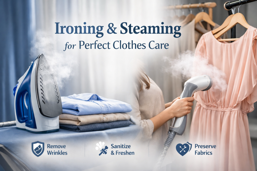 How Do Irons & Steamers Help Maintain Clothes at Home?